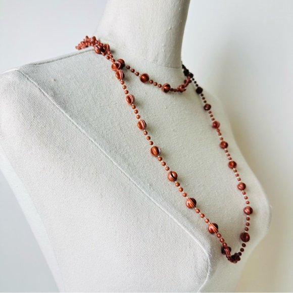 Vintage Cute Little Beaded Long Necklace - Picture 3 of 5